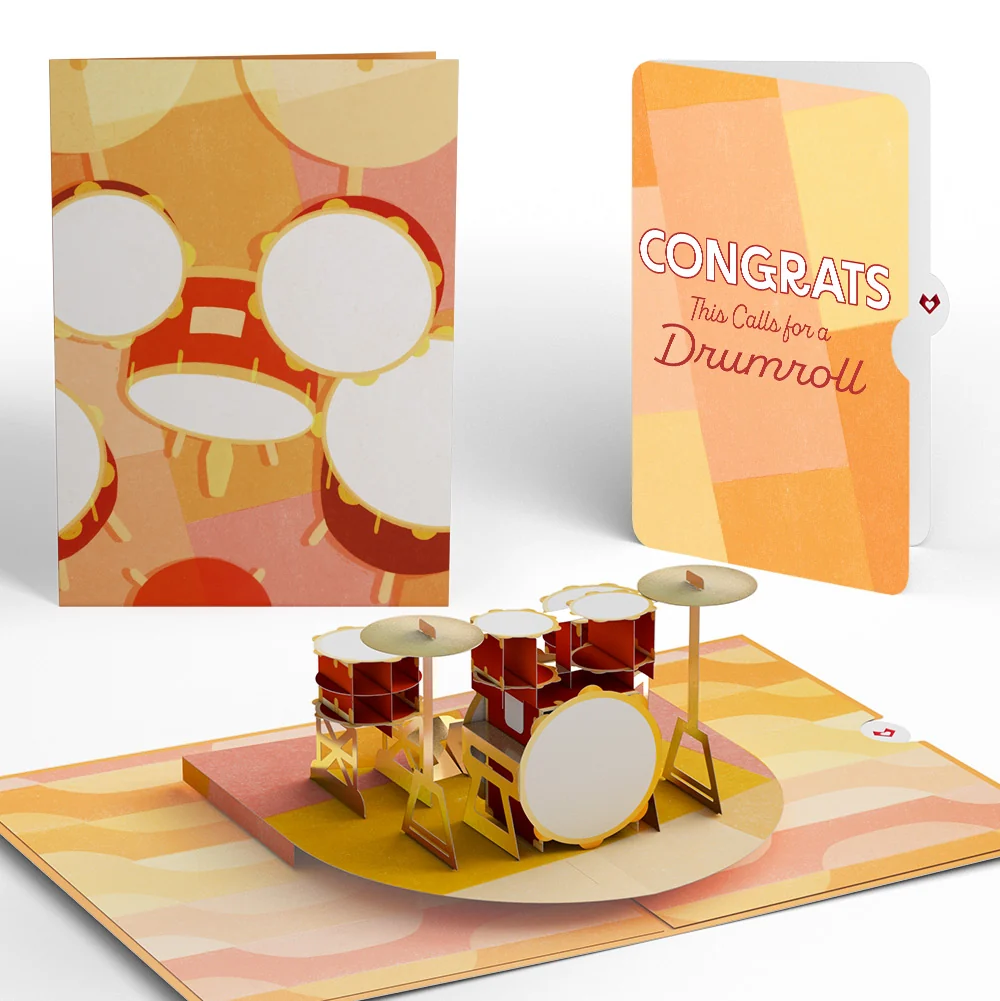 Lovepop Drum Kit Congratulations Pop-Up Card and Sentiment Set
