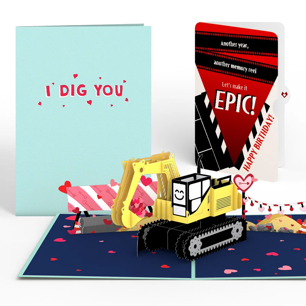 Lovepop I Dig You Birthday Pop-Up Card and Epic Reel Sentiment Set