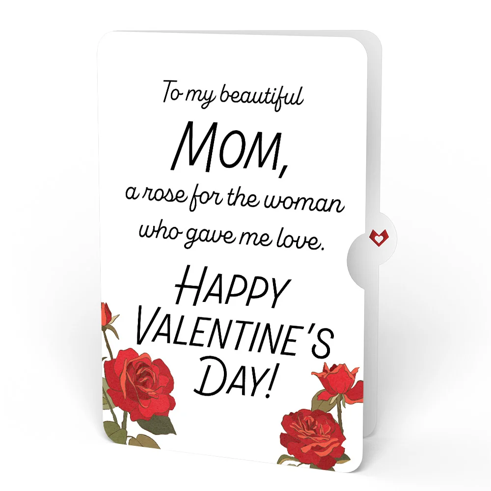 Lovepop Radiant Rose Valentine Suncatcher Bouquet and Sentiment Set for Mom Glass - Image 4