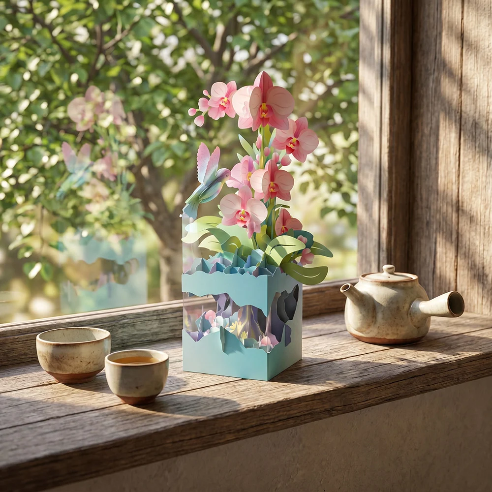 Lovepop Hummingbird Unboxed Pop-Up Paper Sculpture