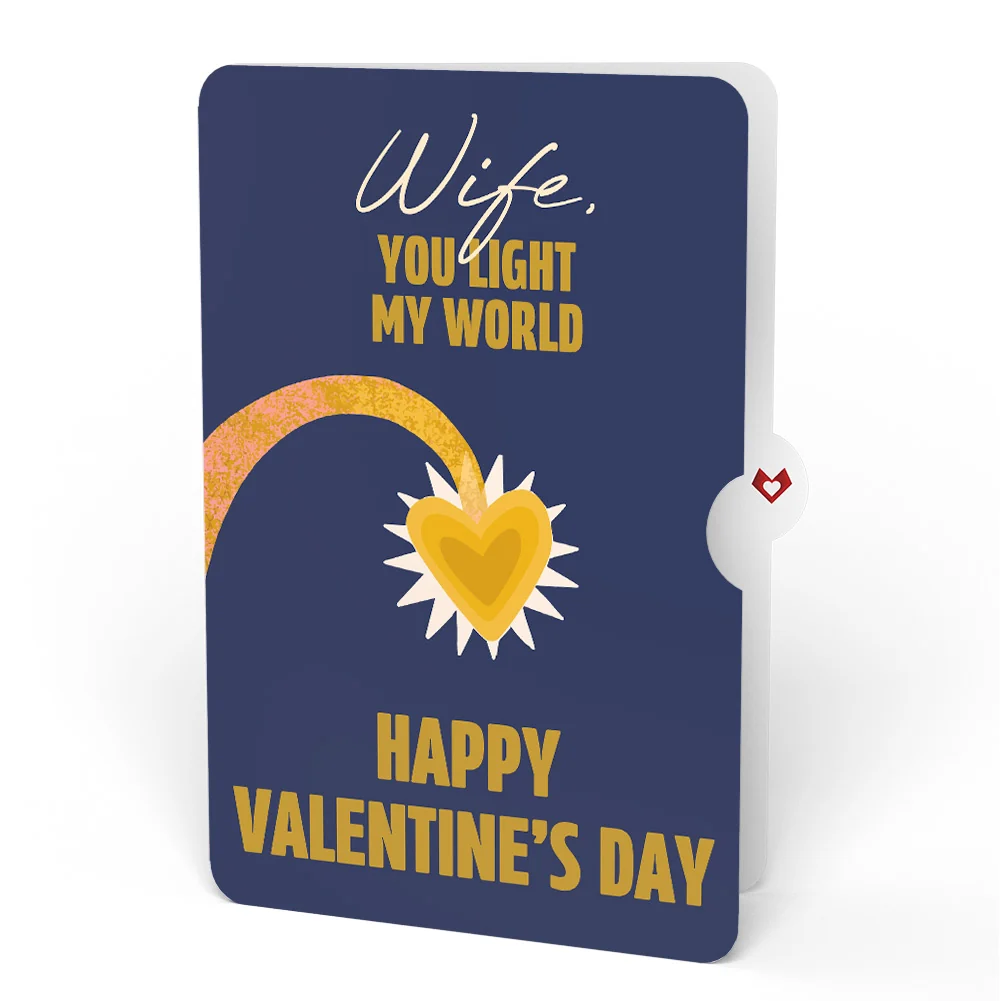 Lovepop You Are My Sunshine Anglerfish Valentine Pop-Up Card and Sentiment Set for Wife - Image 4