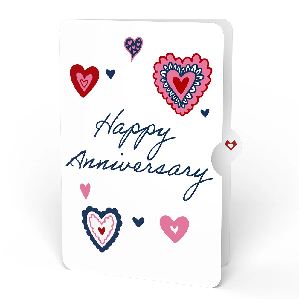 Lovepop Spinning Heart Anniversary Suncatcher Card and Sentiment Set Glass - Image 4