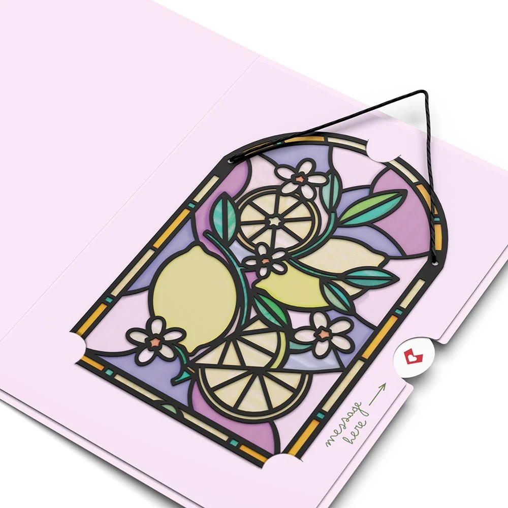 Lovepop Zest Birthday Lemons Suncatcher Card - Image 4