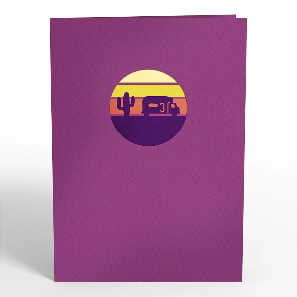 Lovepop Retro Camper Pop-Up Card - Image 4