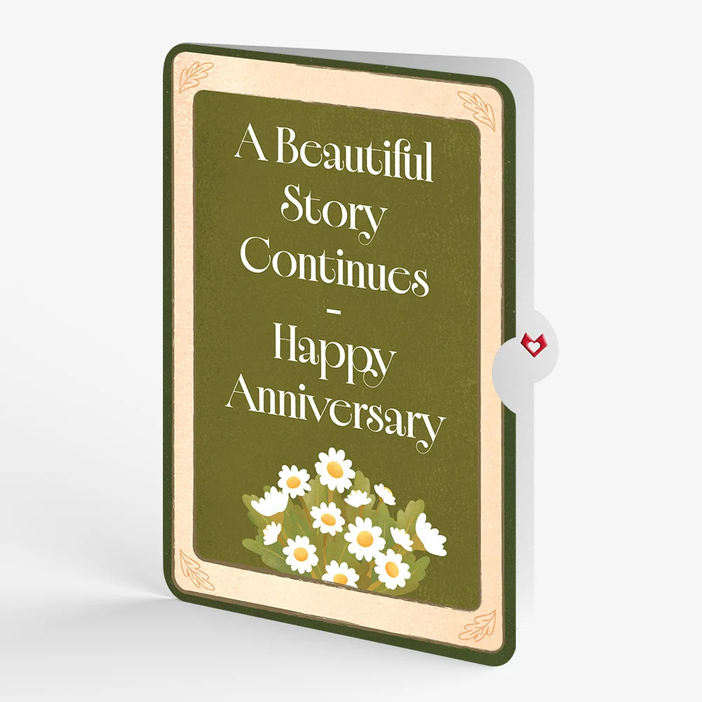 Lovepop Ornate Books Anniversary Pop-Up Card and Sentiment Set Vase - Image 4