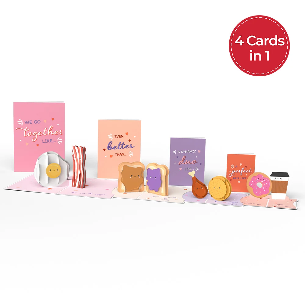 Lovepop We Go Together Like... Valentine's Day 4-in-1 Nesting Card Coffee