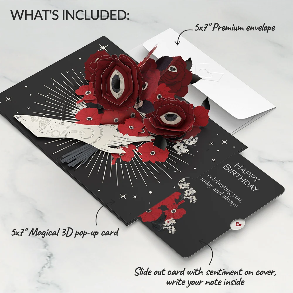 Lovepop Only Have Eyes for You Birthday Pop-Up Card and Sentiment Set - Image 2