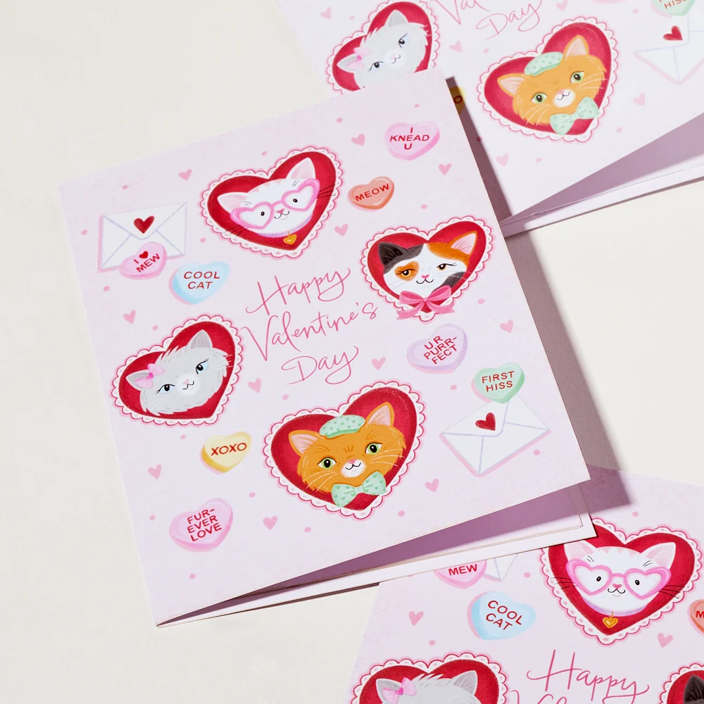Lovepop 'Happy Valentine's Day' Love Cat Plushpop Card - Image 3