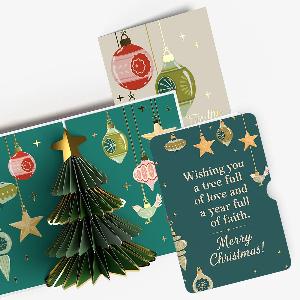 Lovepop Tis the Season Christmas Tree Pop-Up Card and Year Full Faith Sentiment Set
