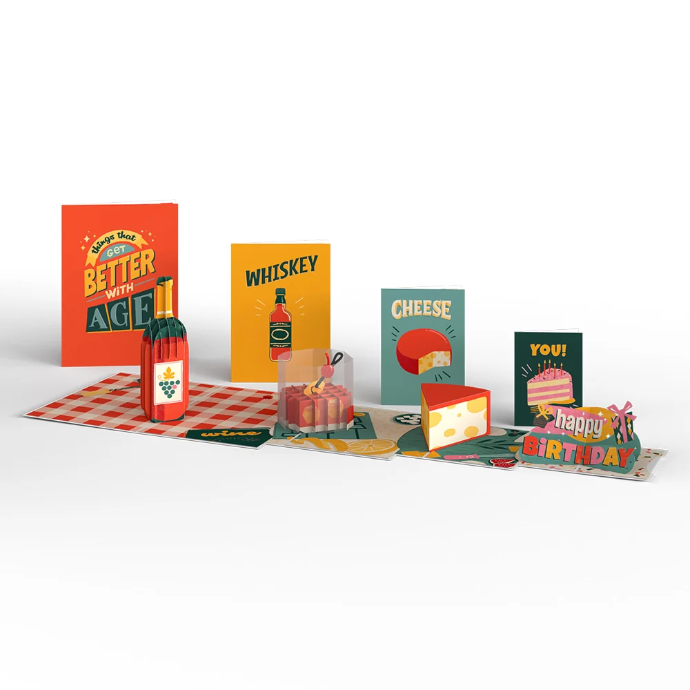 Lovepop Happy Birthday Better with Age 4-in-1 Nesting Card