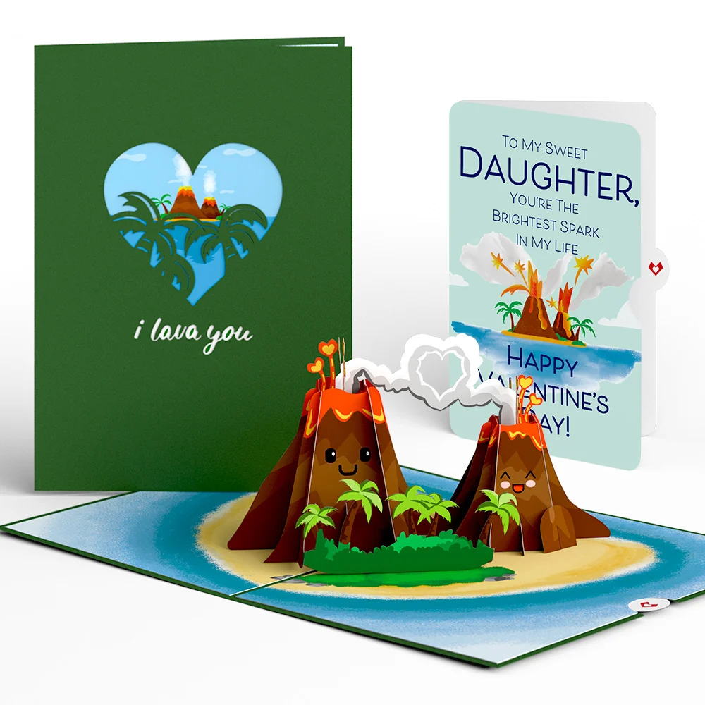 Lovepop I Lava You Valentine Pop-Up Card and Sentiment Set for Daughter