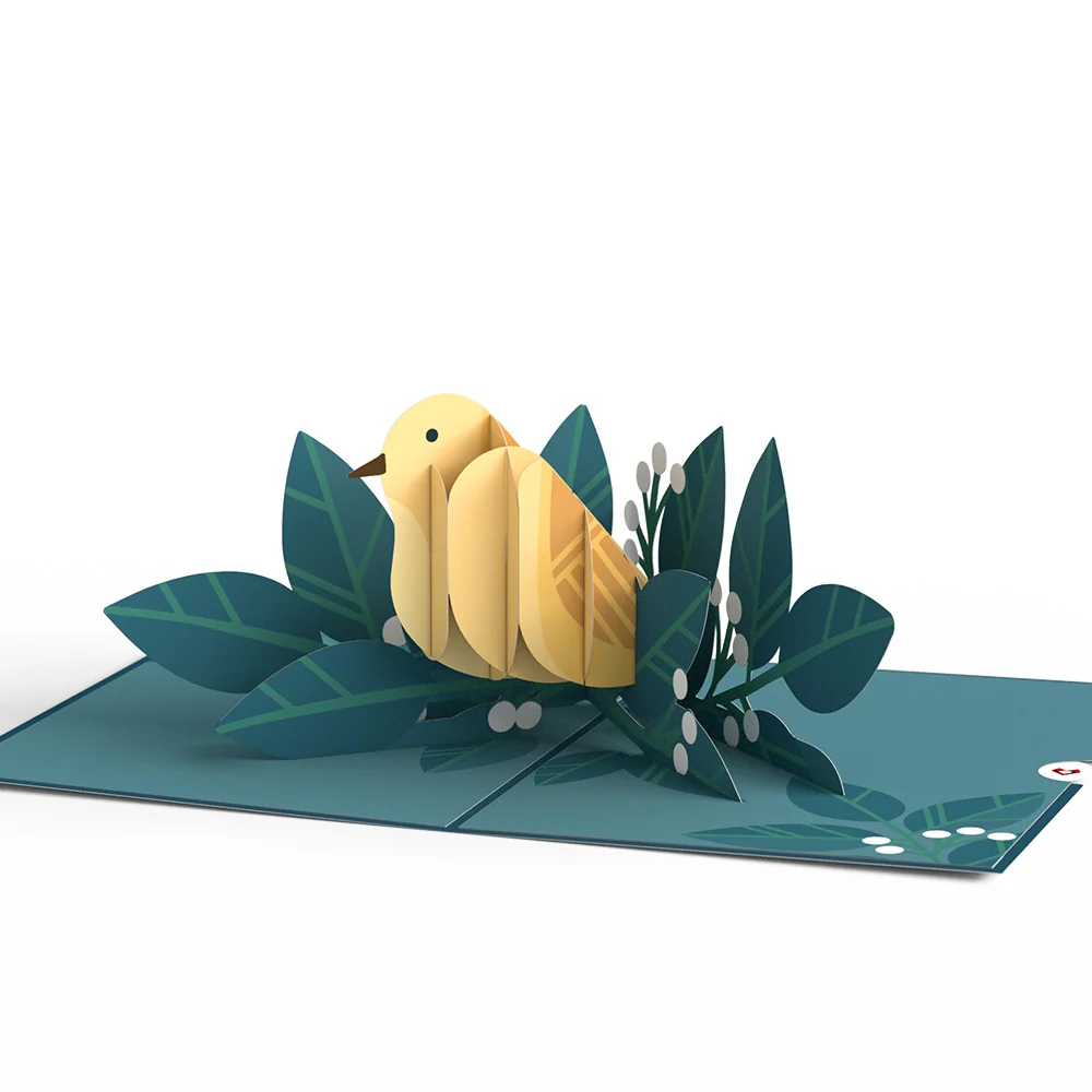Lovepop Joyful Yellow Warbler Pop-Up Card - Image 3