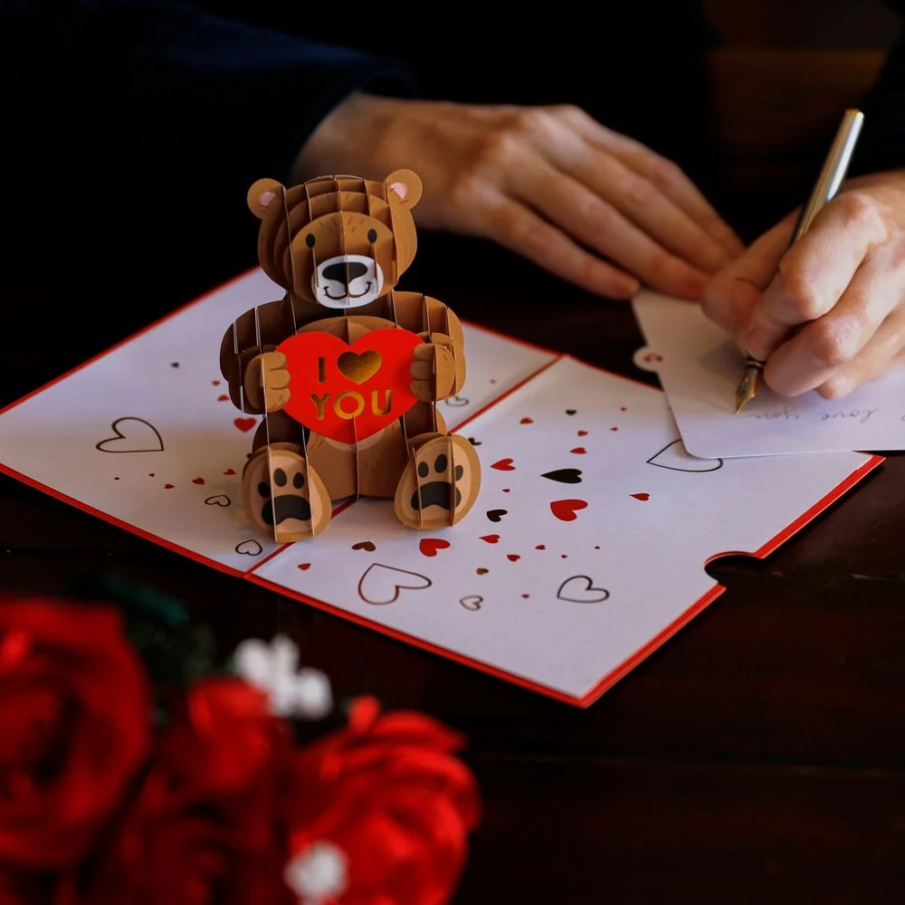 Lovepop Valentine’s Day Love Bear Pop-Up Card - Image 7
