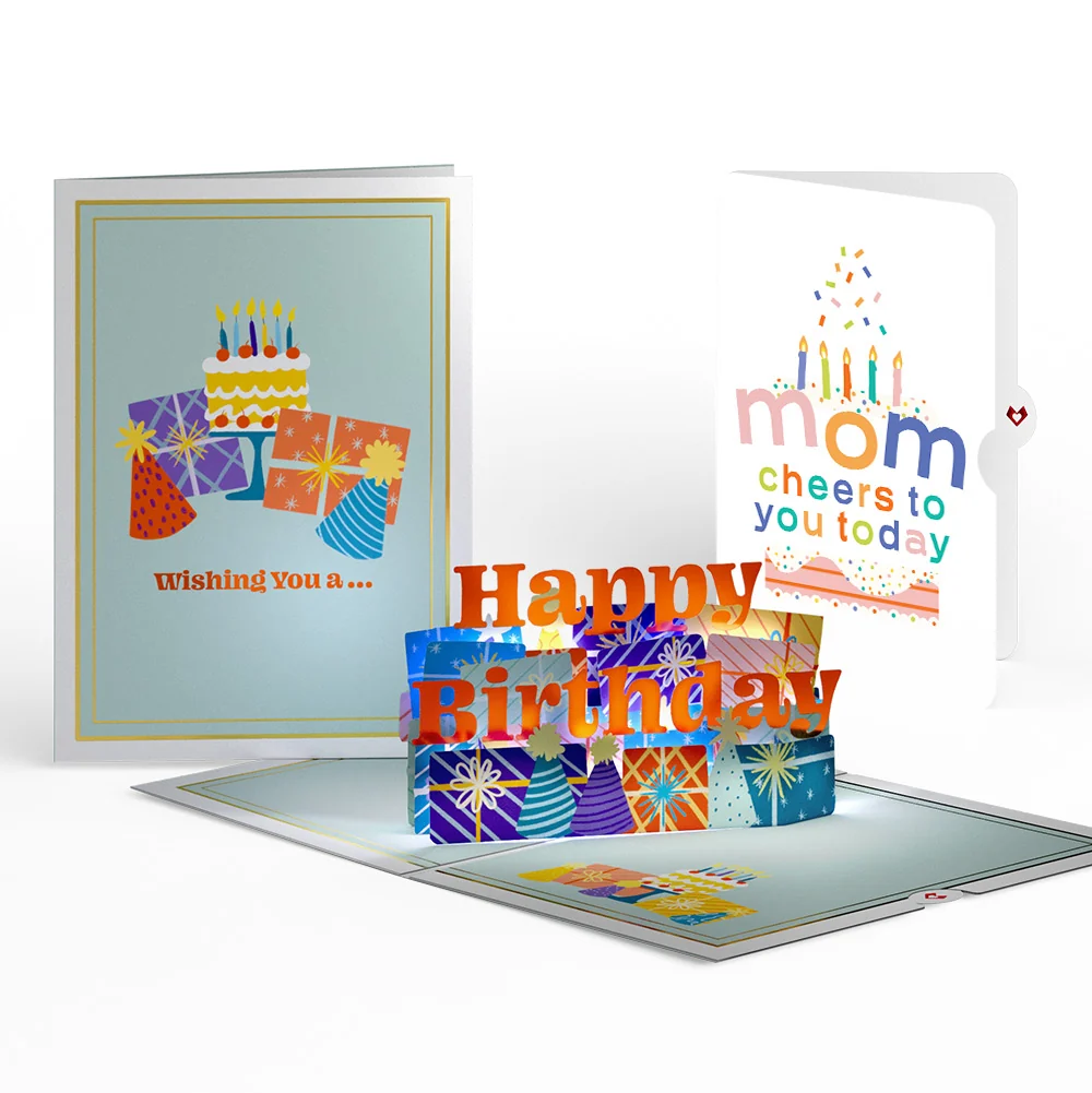 Lovepop Wishing You a Happy Birthday Music and Lights Pop-Up Card and Sentiment Set for Mom Candle