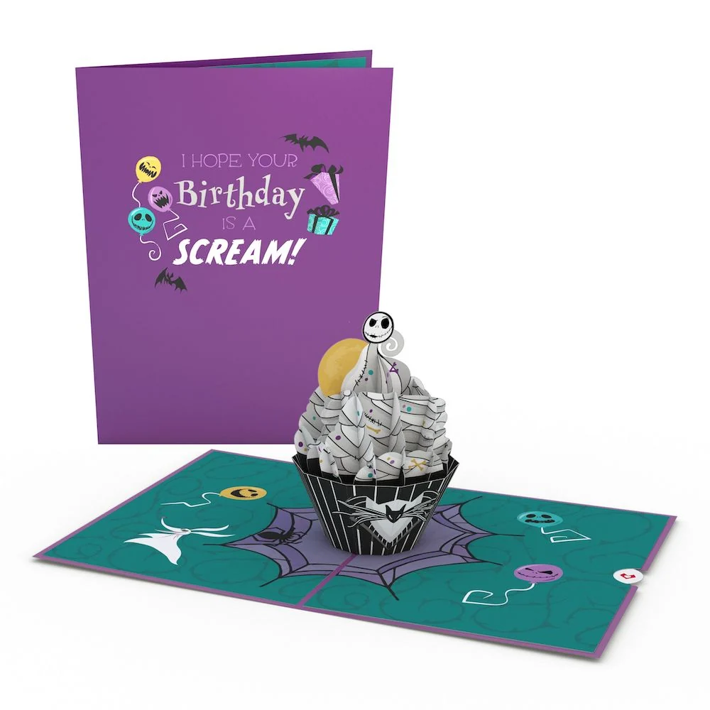 Lovepop Disney Tim Burton's The Nightmare Before Christmas Birthday Cupcake Pop-Up Card