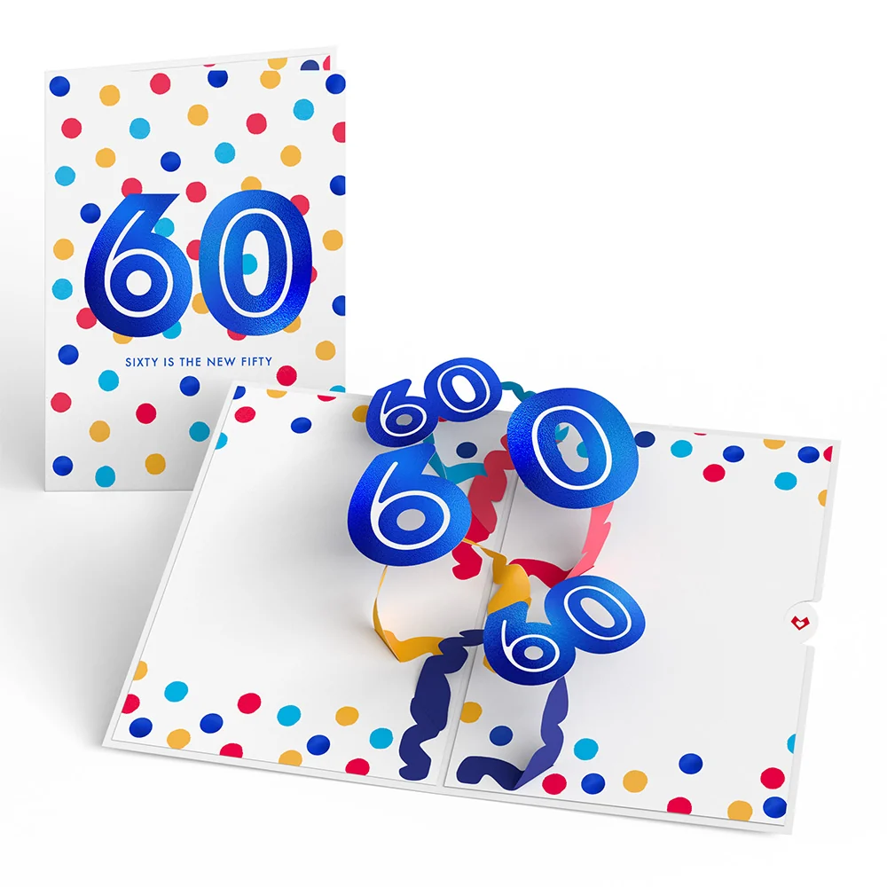 Lovepop Sixty is the New Fifty 60th Birthday Pop-Up Card