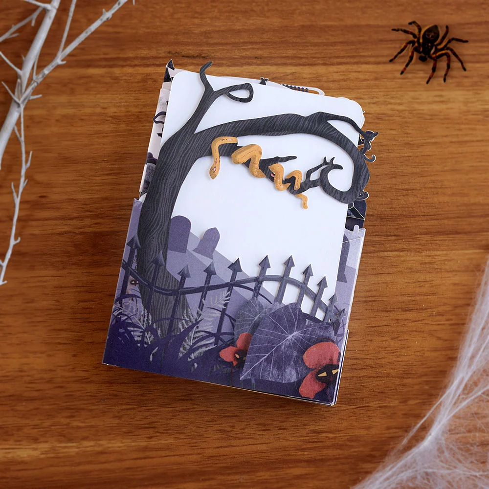 Lovepop Enchantingly Eerie Halloween Village Loooooong Card (Expands to 2 feet) - Image 2