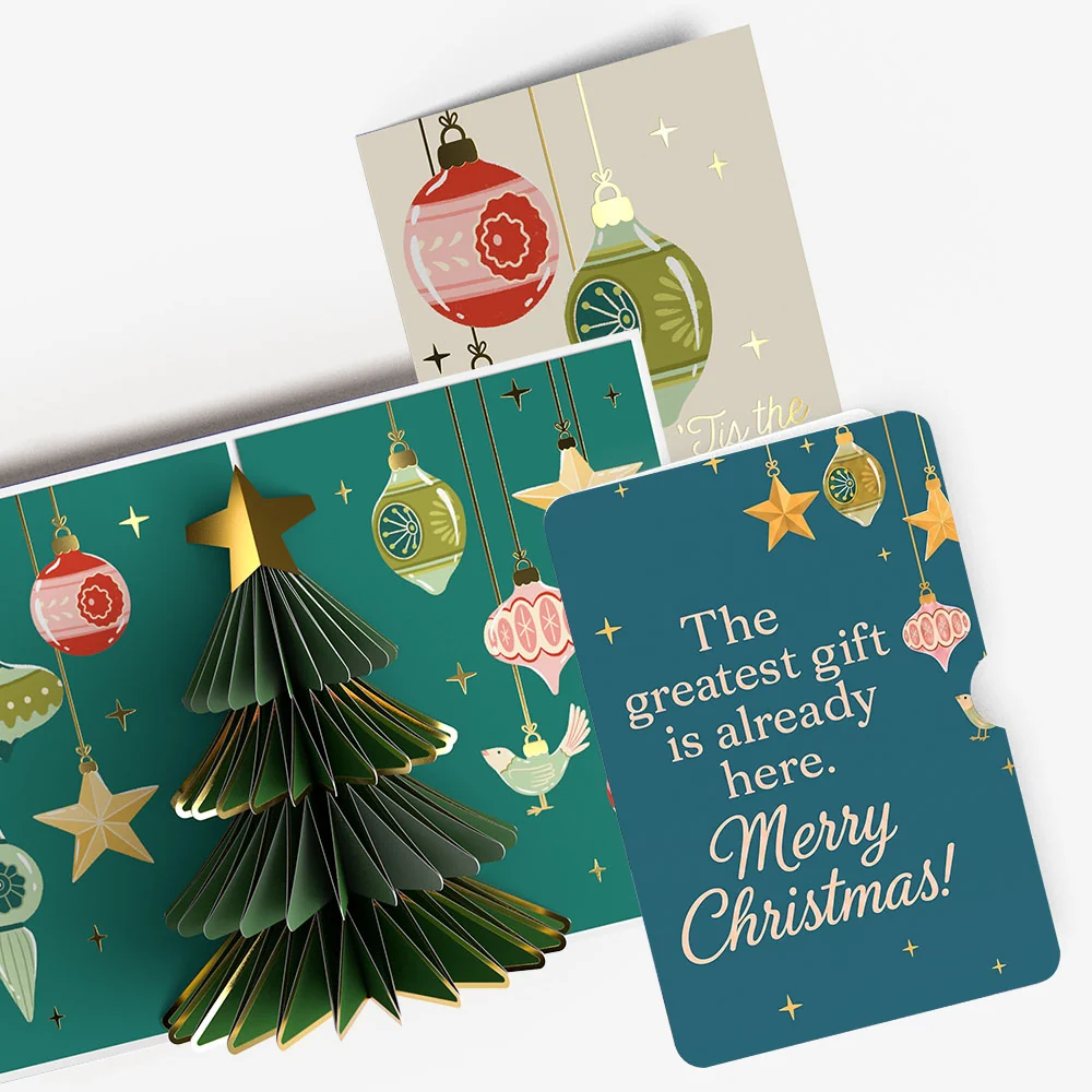 Lovepop Tis the Season Christmas Tree Pop-Up Card and Greatest Gift Sentiment Set