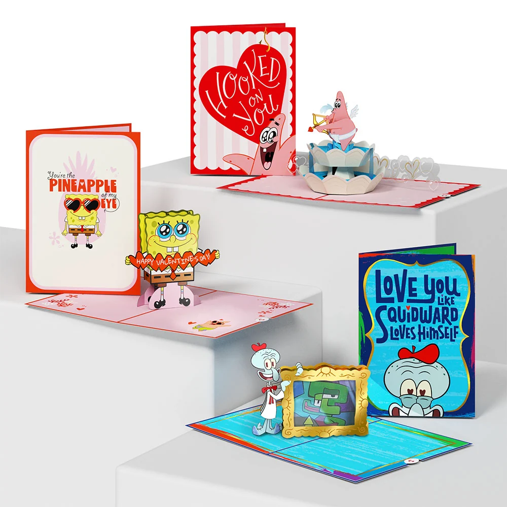 Lovepop SpongeBob SquarePants Valentine’s Day 3-Pack