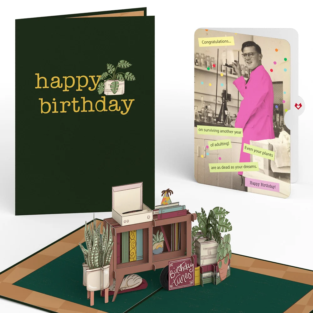 Lovepop Birthday Houseplants Pop-Up Card and Sentiment Set