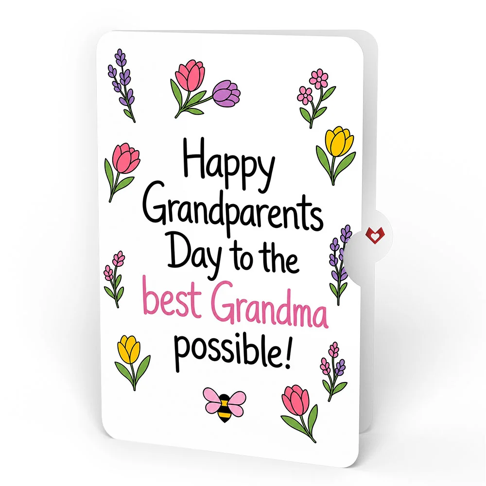 Lovepop Vibrant Tulip Suncatcher Bouquet and Grandparents Day Sentiment Set Glass - Image 4