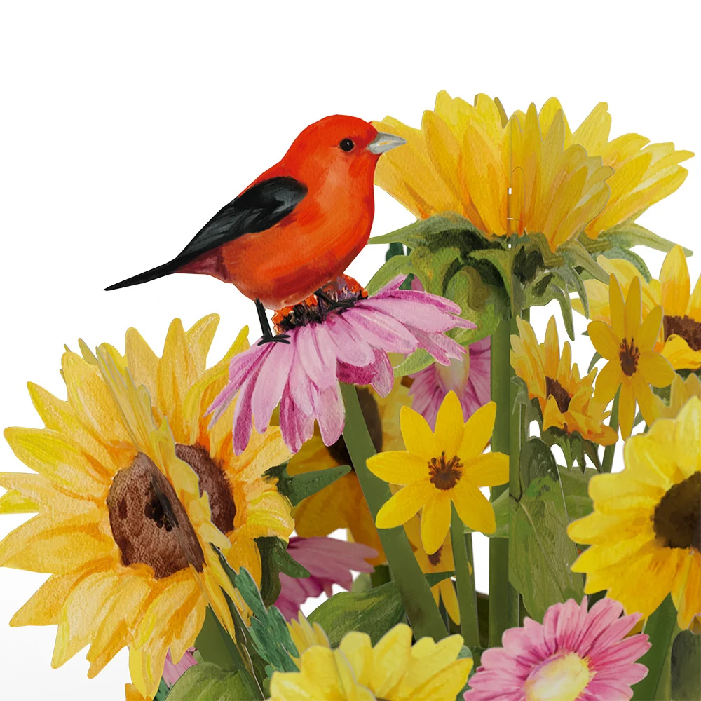 Lovepop Golden Sunflower Mother’s Day Bouquet and Sentiment Set Vase - Image 3