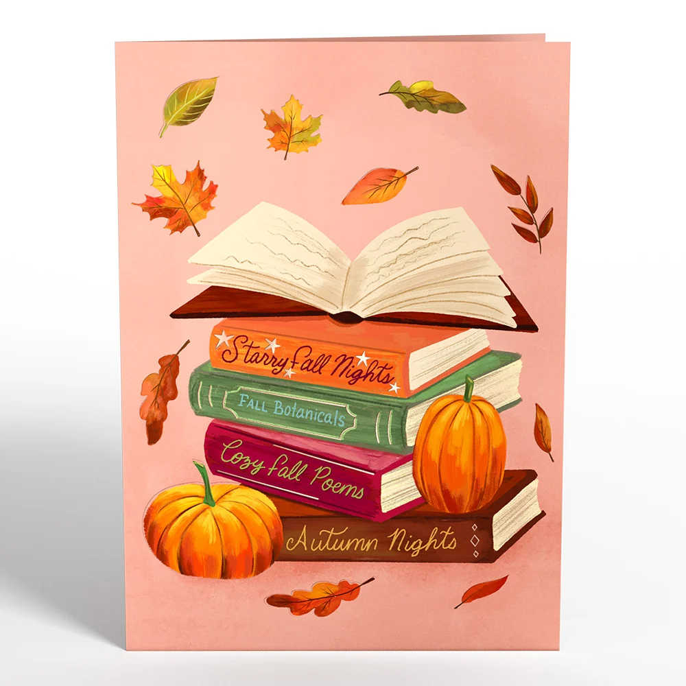 Lovepop Cozy Fall Petal Pressed Bookmark Card - Image 5