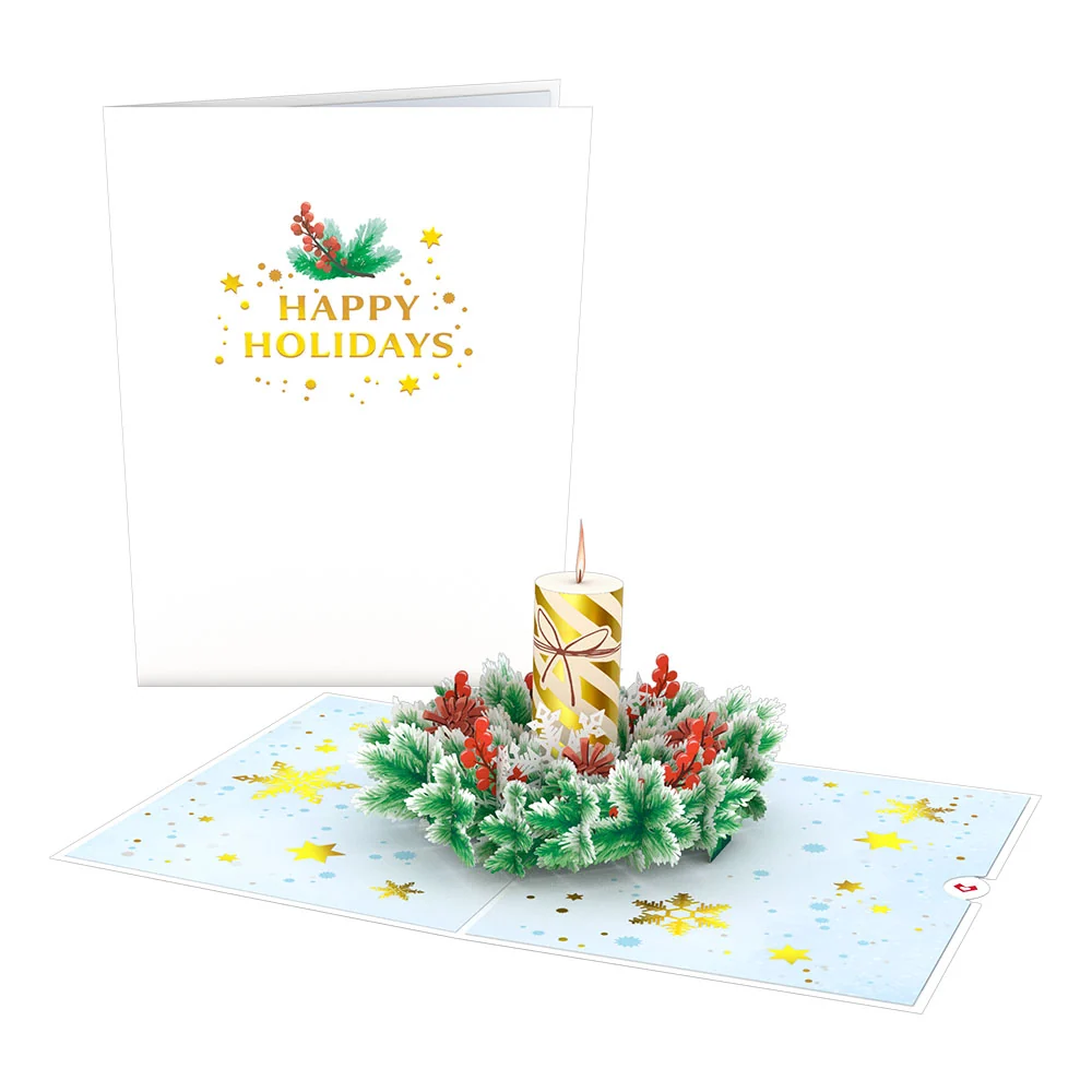 Lovepop Holiday Candle Pop-Up Card