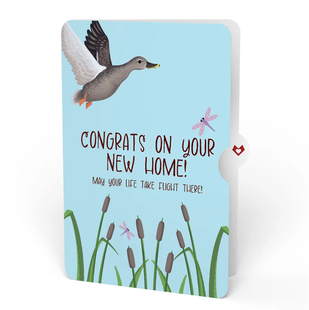 Lovepop Pondside Mallard Ducks Housewarming Pop-Up Card and Sentiment Set - Image 4