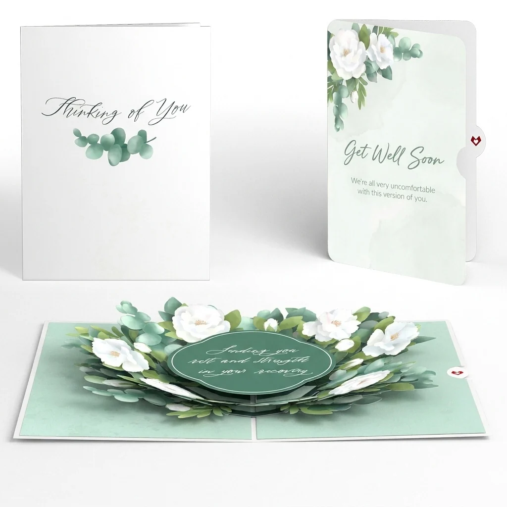 Lovepop Sending You Rest And Strength Get Well Pop-Up Card and Sentiment Set