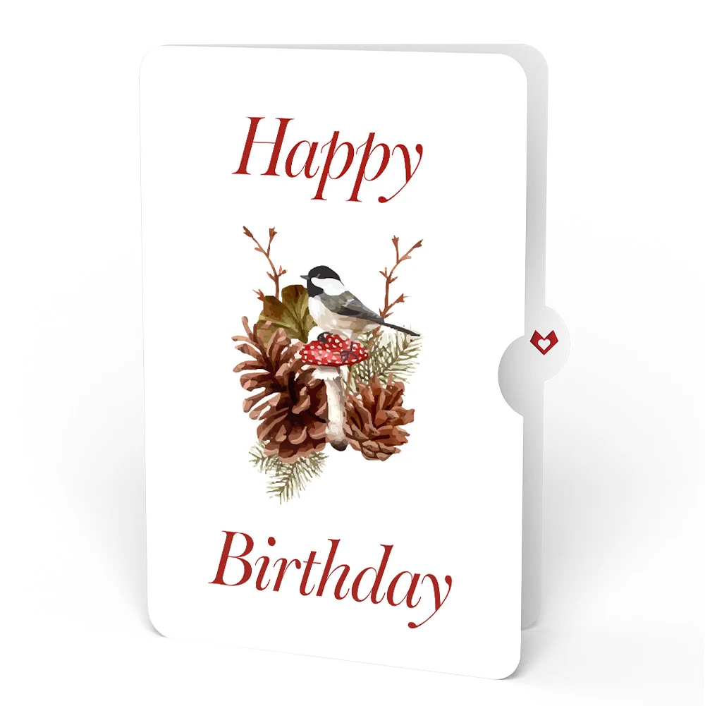 Lovepop Fall Forest Floor Birthday Pop-Up Card and Sentiment Set Cream - Image 4