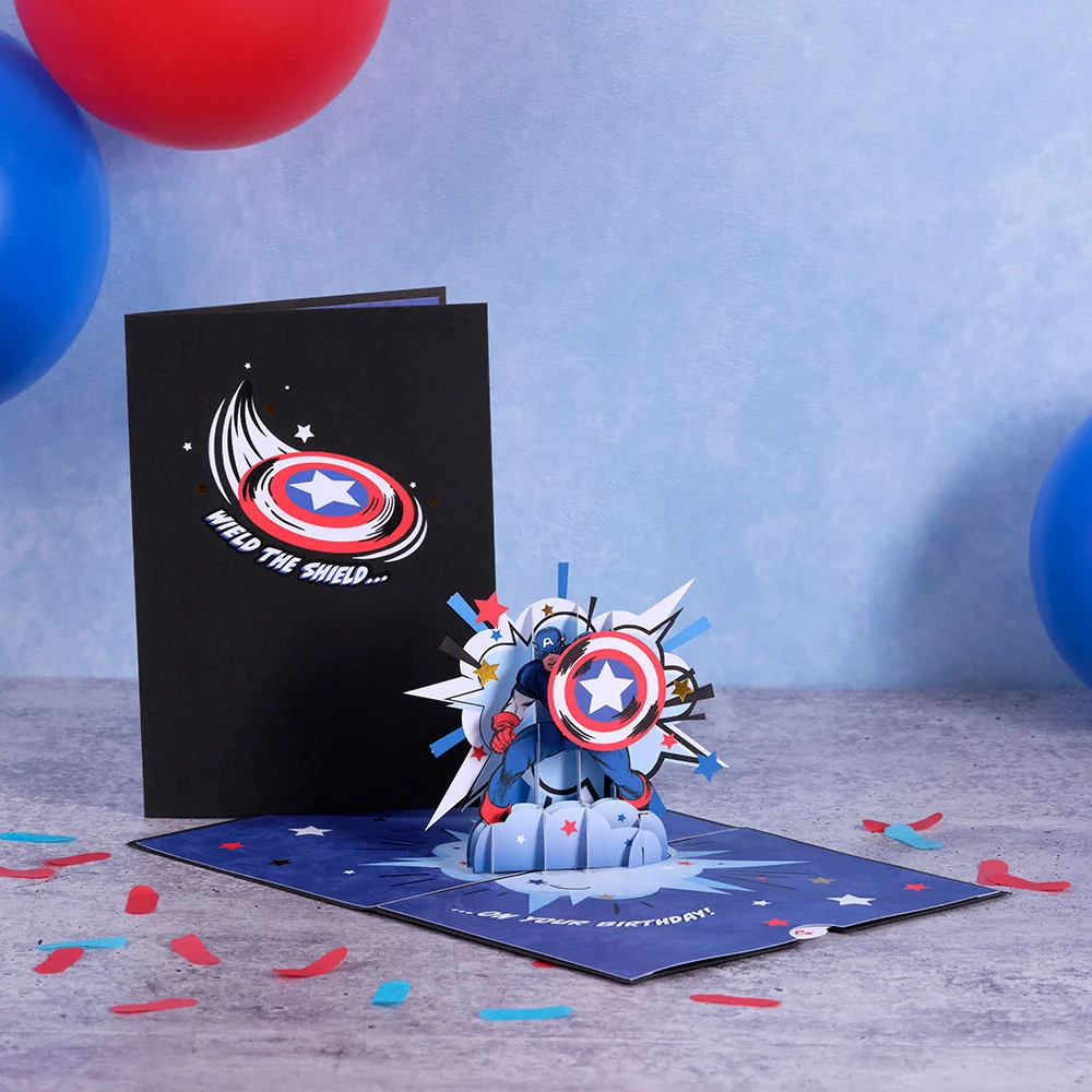 Lovepop Marvel's Avengers Captain America Birthday Pop-Up Card