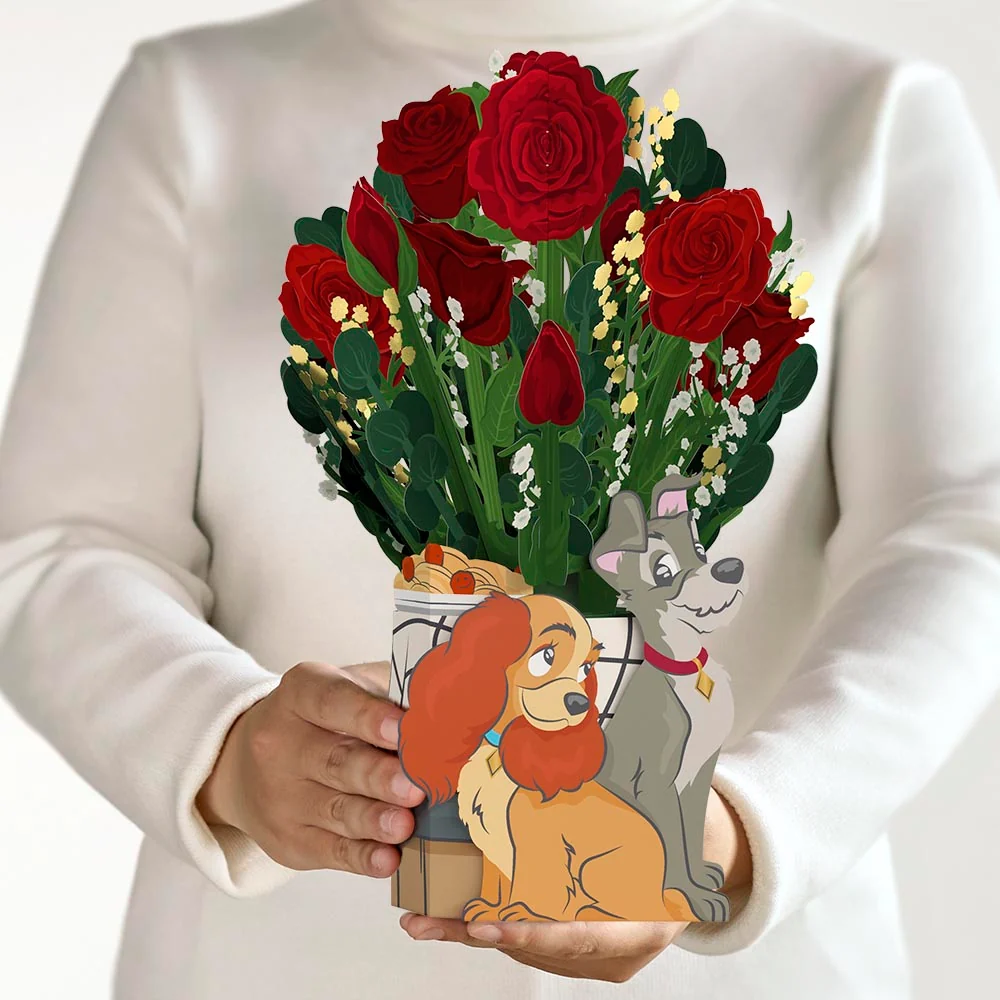Lovepop Disney's Lady and the Tramp Flower Buds Bouquet