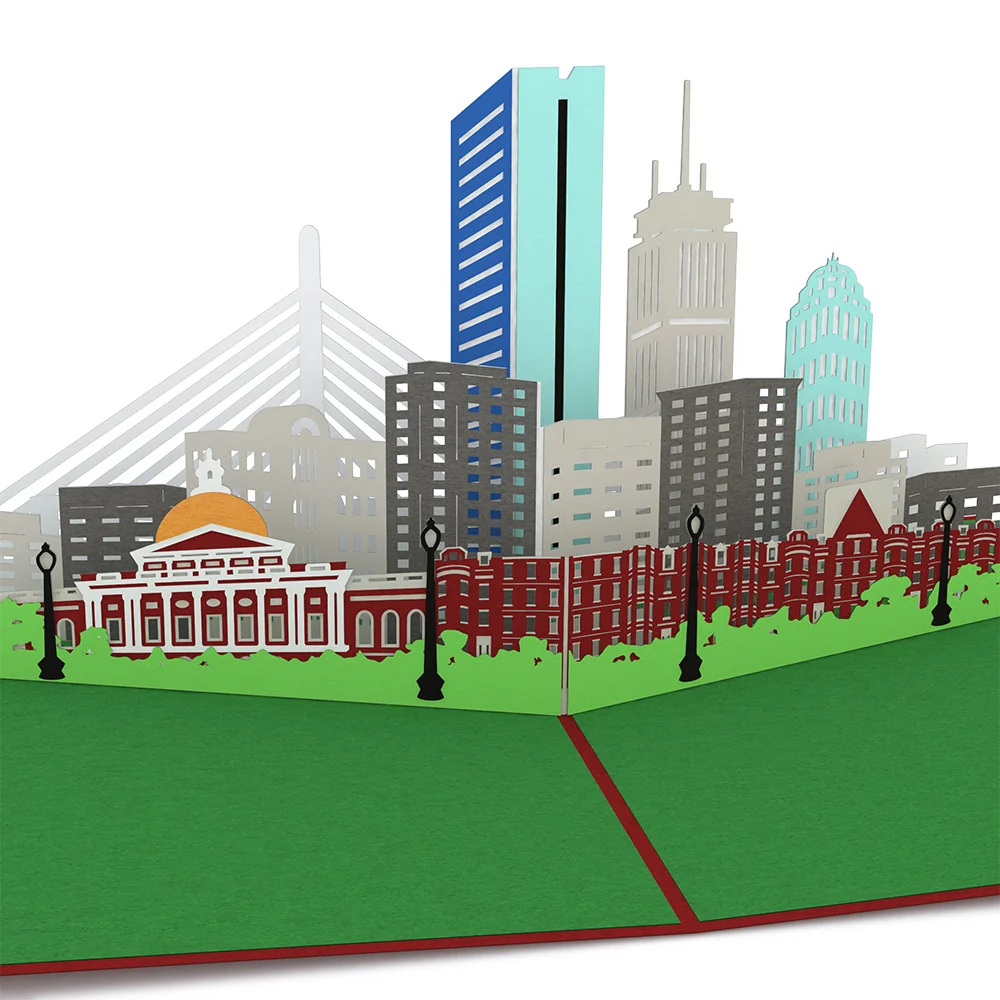 Lovepop Boston Skyline Pop-Up Card - Image 2