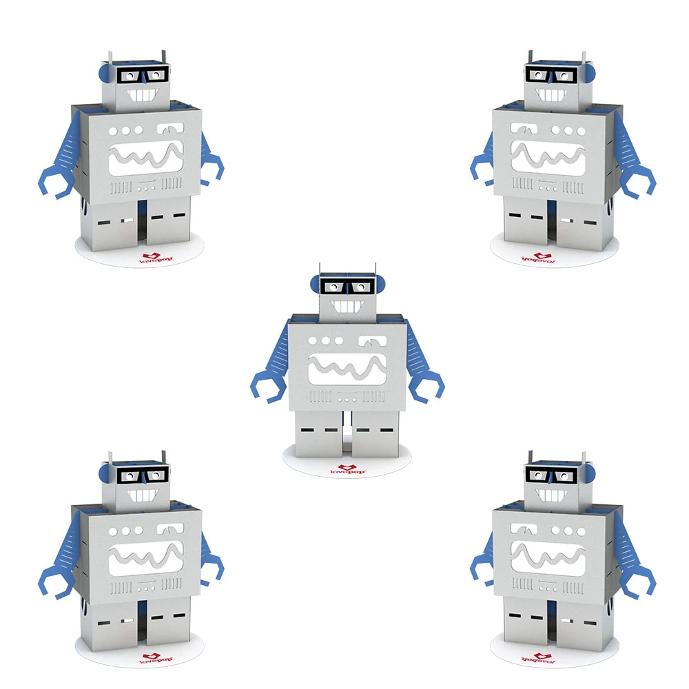Lovepop Stickerpop: Robot (5-Pack)
