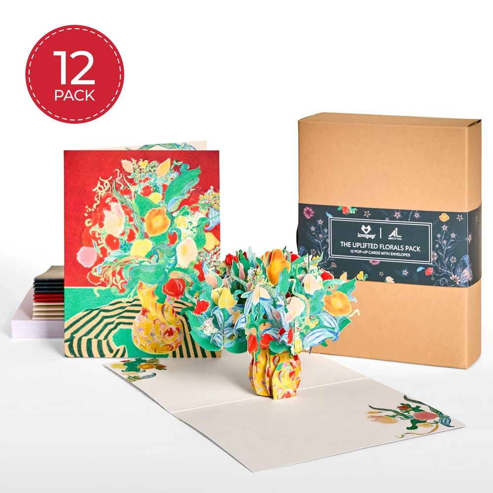Lovepop The Uplifted Florals Box Set (Assorted 12-Pack): Paperpop Card – x ArtLifting