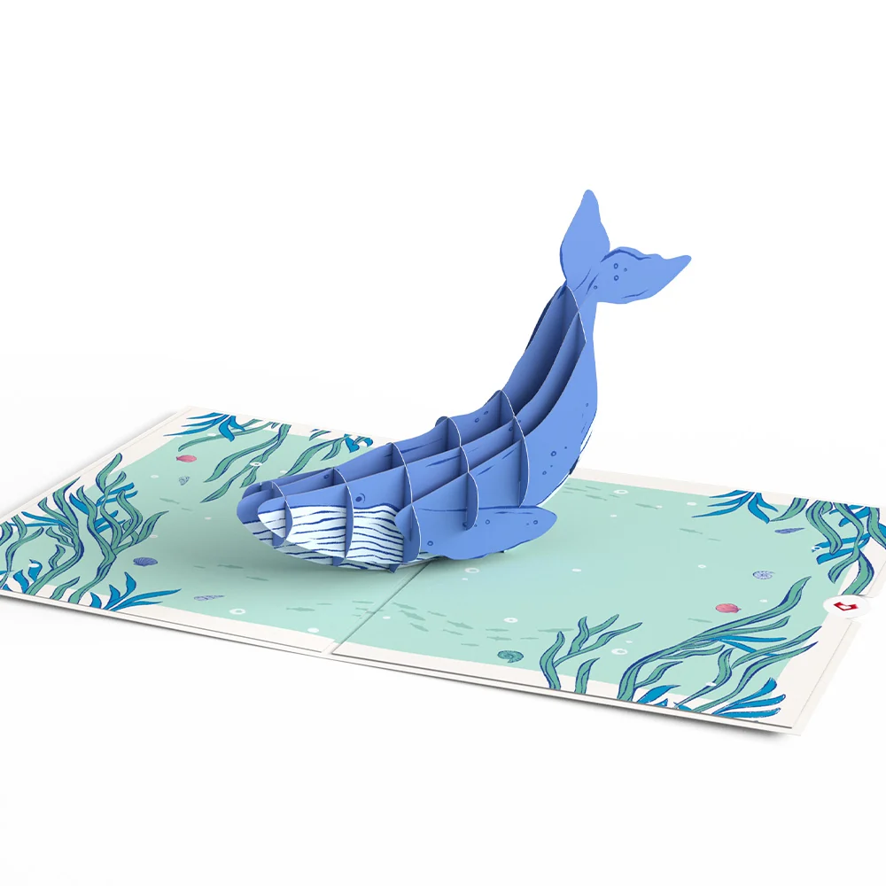 Lovepop Whale Beneath the Waves Pop-Up Card - Image 3