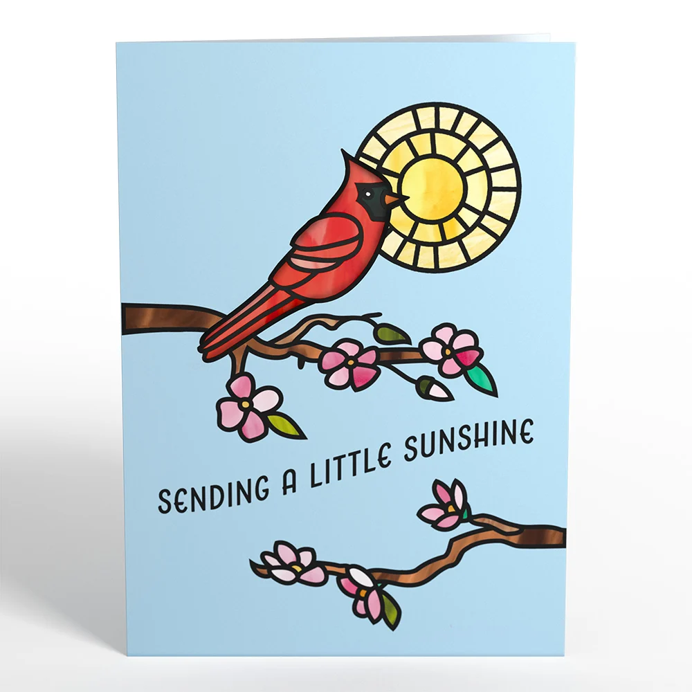 Lovepop Sending Sunshine Cardinal Suncatcher Card - Image 5