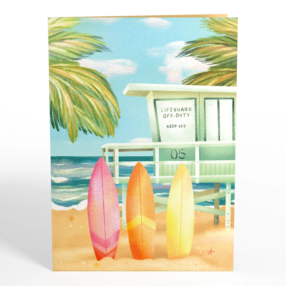Lovepop Surf’s Up Pop-Up Card - Image 5