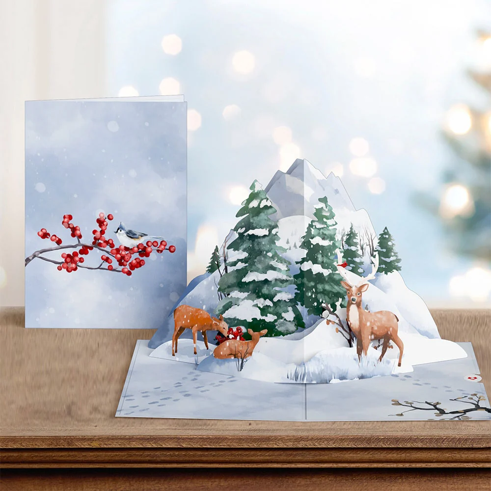 Lovepop Snowfall's Hush Pop-Up Card