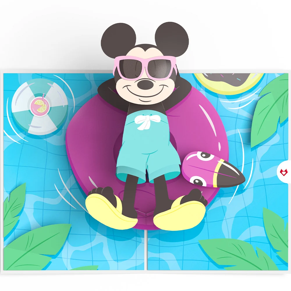 Lovepop Disney's Mickey Mouse Catch You on the Sunny Side Pop-Up Card Toy - Image 3