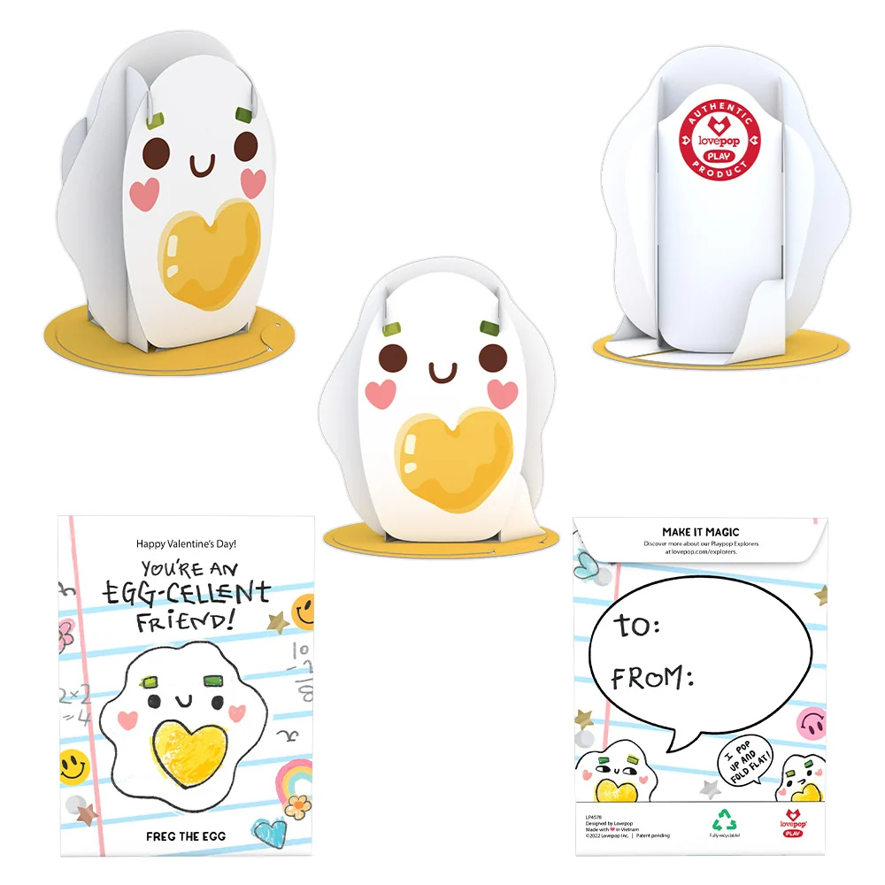 Lovepop Playpop Explorers: Assorted Valentine's for Kids 8-Pack - Image 9