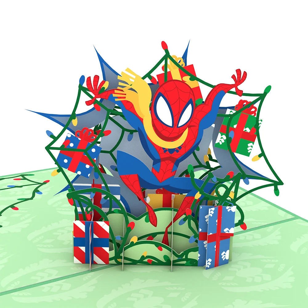 Lovepop Marvel's Spider-Man Deck the Walls Pop-Up Card - Image 2