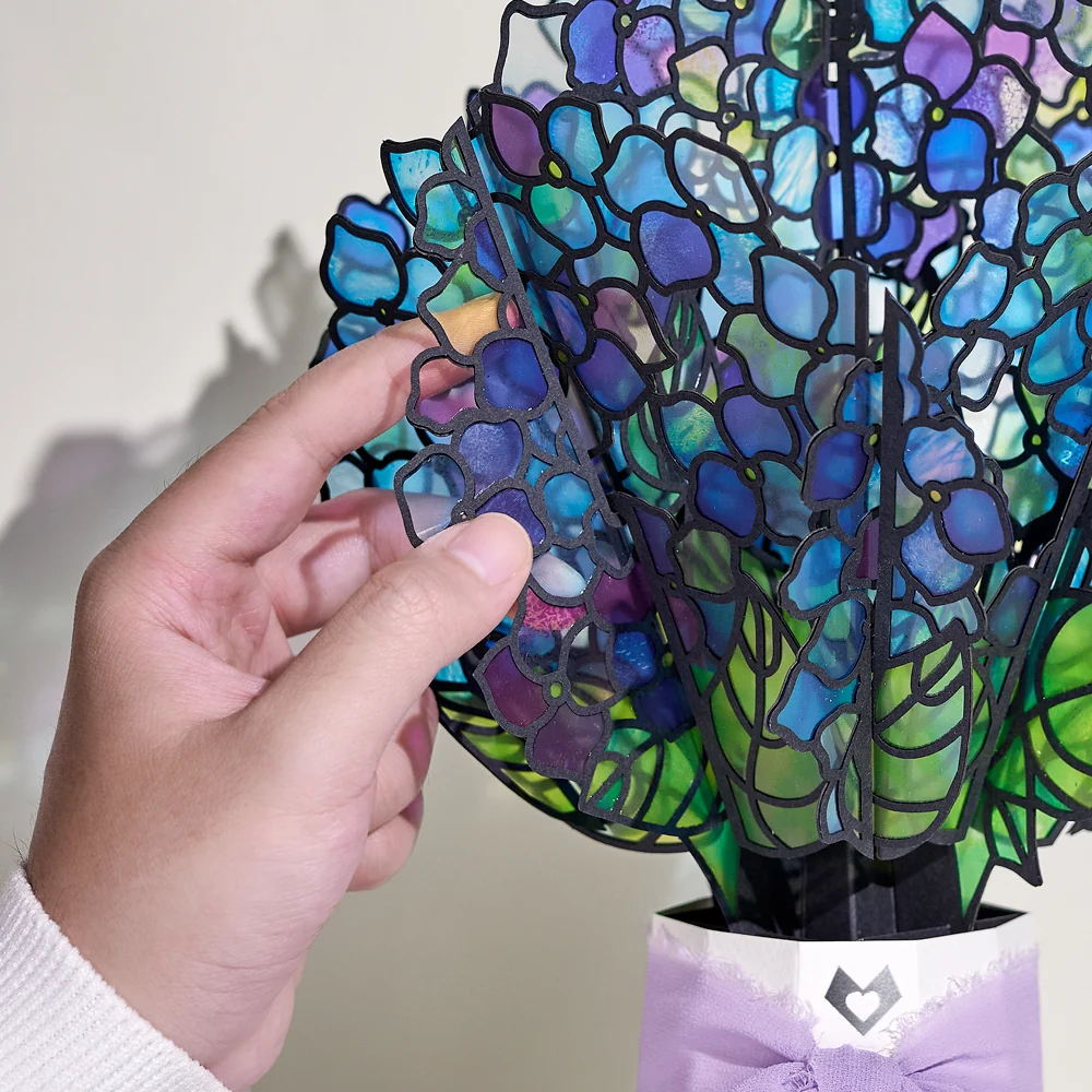 Lovepop Birthday Hummingbird Pop-Up Card & Suncatcher Bouquet Bundle - Image 5