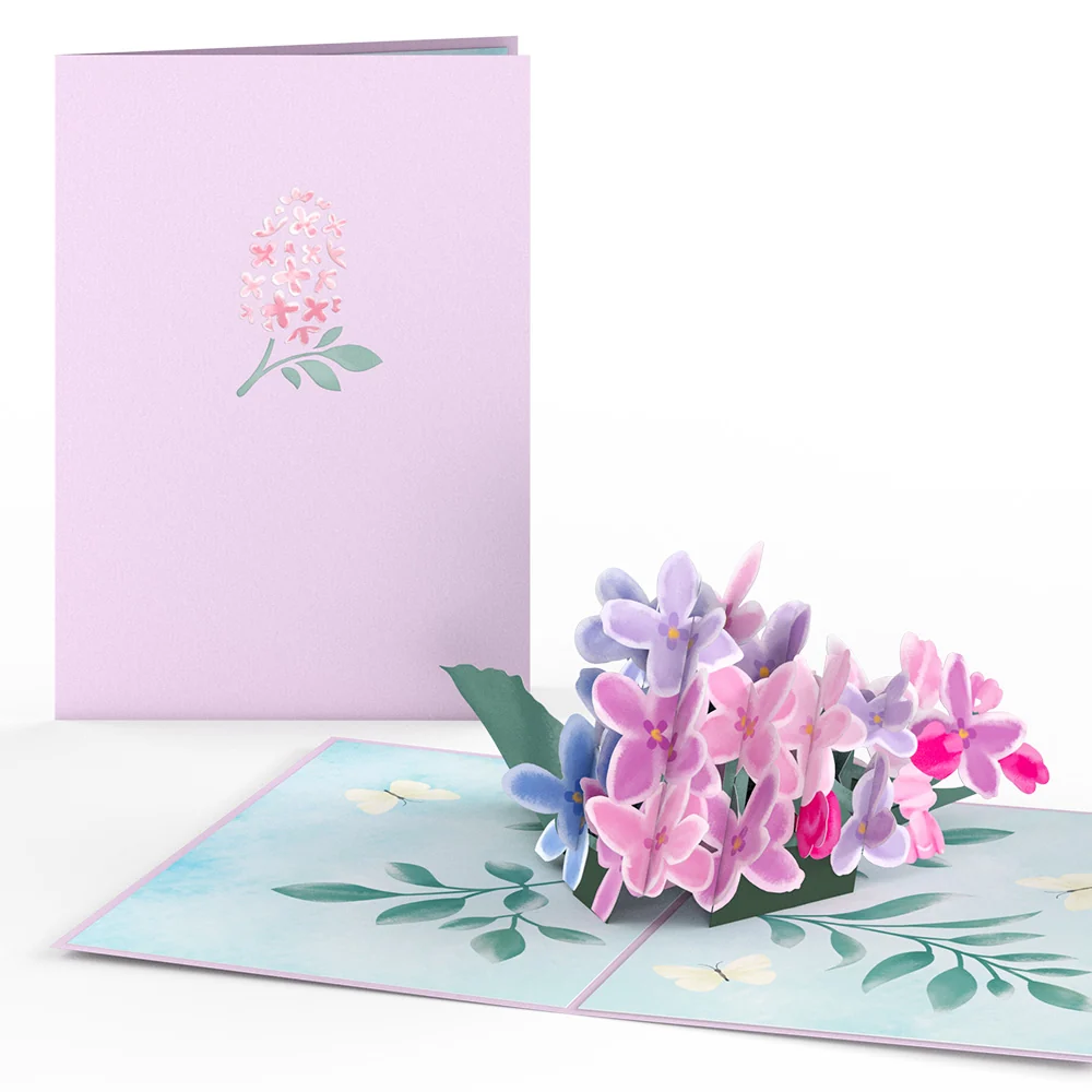 Lovepop Purple Lilacs Pop-up Card