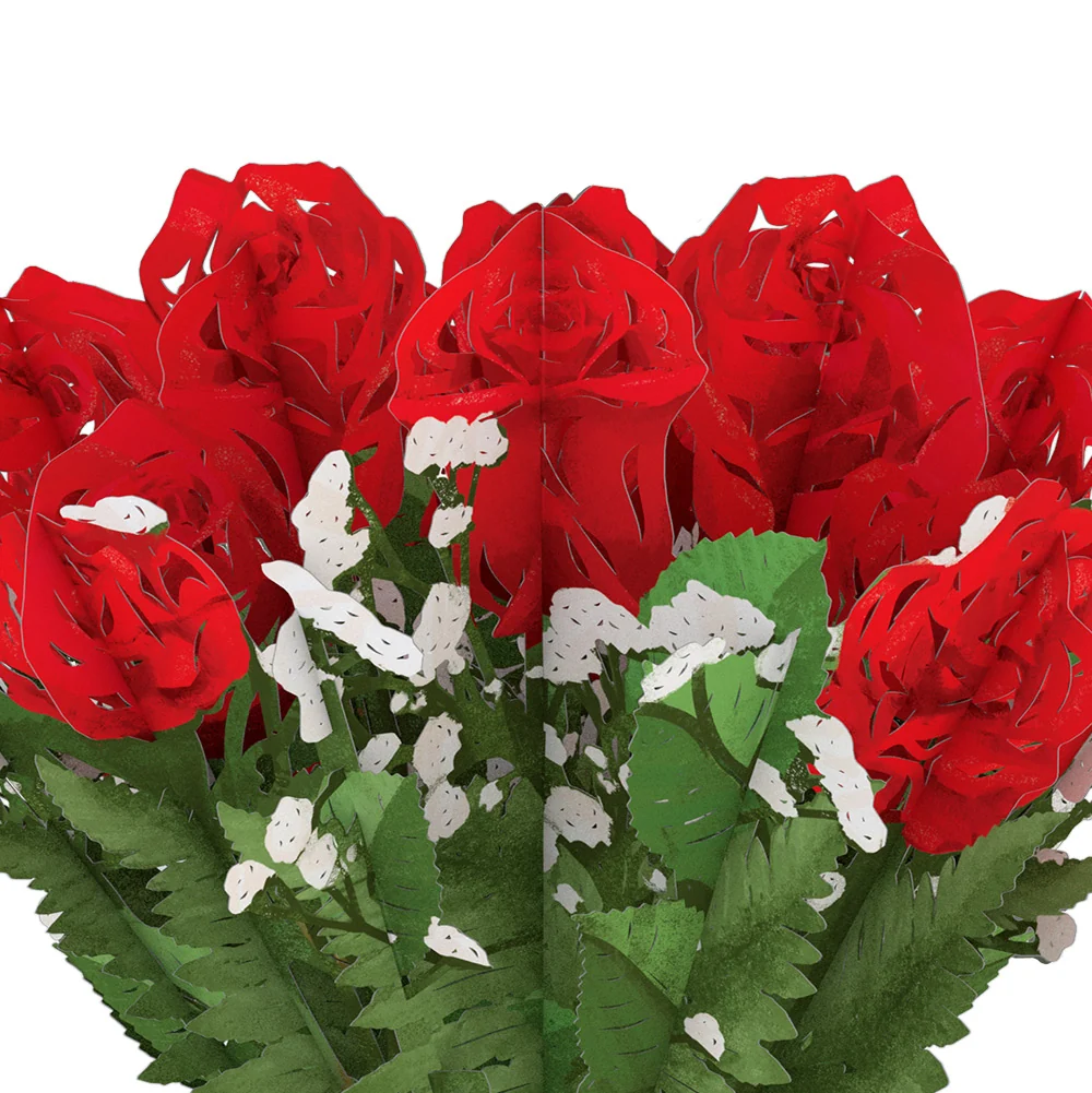 Lovepop Valentine's Day Flower Bouquet and Sentiment Set for Mom Cream - Image 3