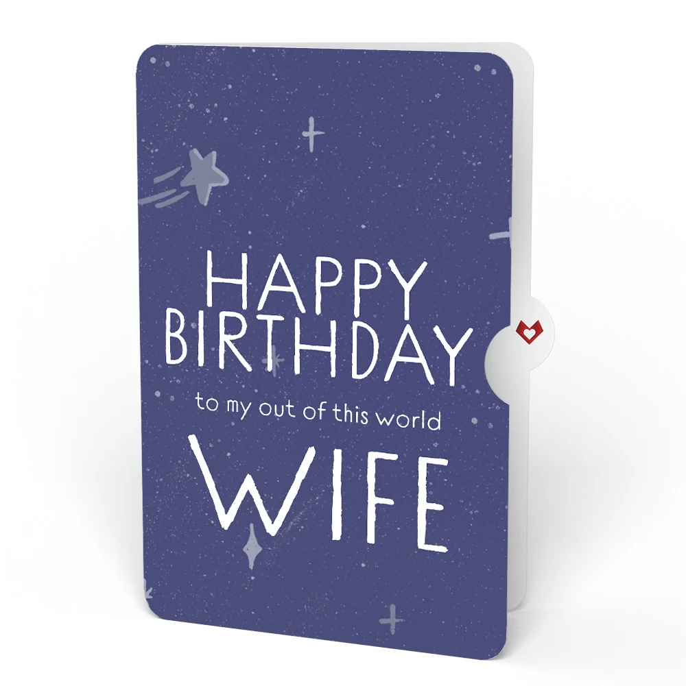 Lovepop Love You to the Moon and Back Birthday Light-Up Pop-Up Card and Sentiment Set for Wife - Image 4