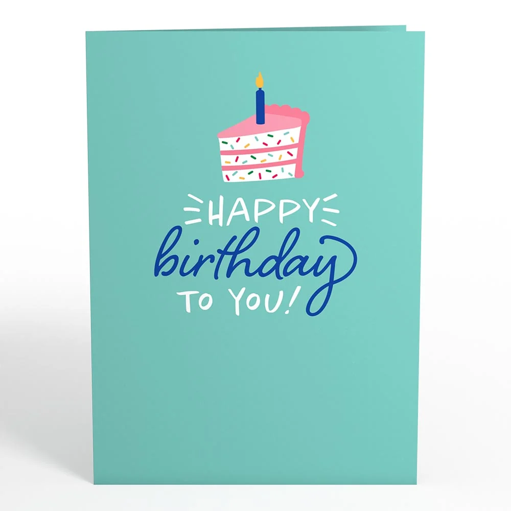 Lovepop Happy Birthday Card with Mini Bouquet Candle - Image 3