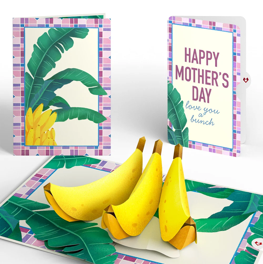 Lovepop Tropical Bananas Mother’s Day Pop-Up Card and Sentiment Set for Mom