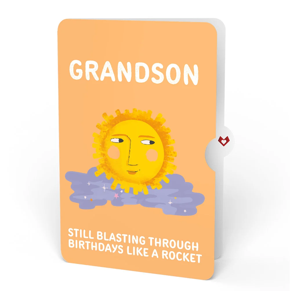 Lovepop Another Trip Around the Sun Birthday Light-Up Pop-Up Card and Sentiment Set for Grandson - Image 4